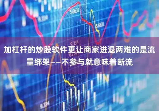 加杠杆的炒股软件更让商家进退两难的是流量绑架——不参与就意味着断流